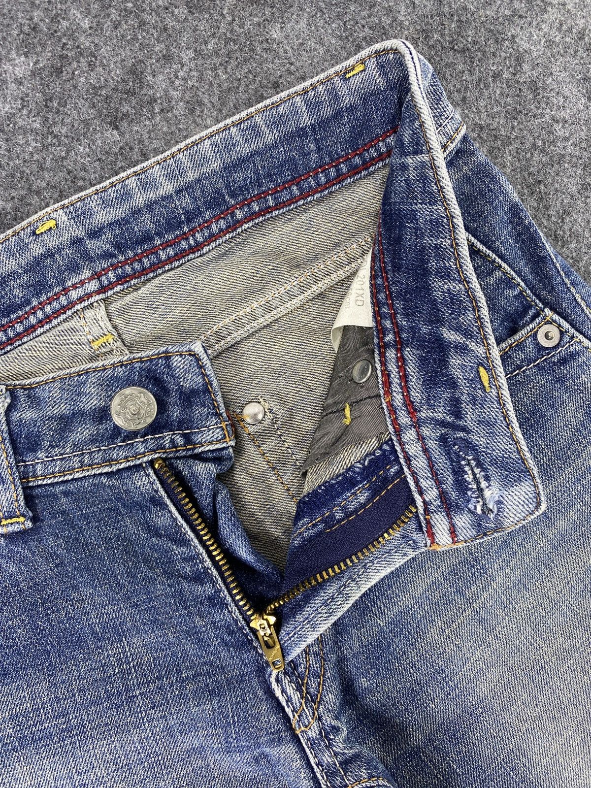 Japanese Brand Bobson Queen Low Blue Wash Jeans - J1125 Size 27" / US 4 / IT 40 - 7 Thumbnail
