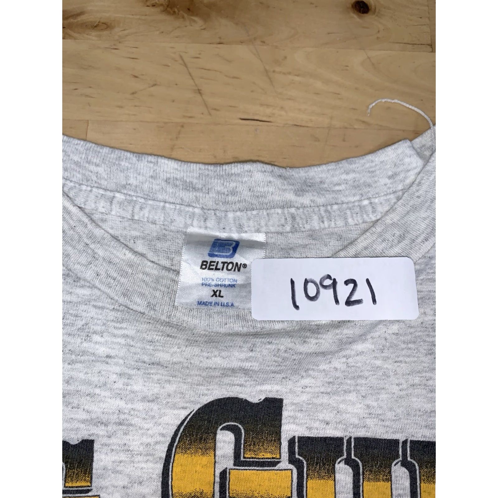 Vintage VINTAGE Belton US Army Football Shirt Mens XL 90s Gray Double-Sided Crew Neck Long Sleeve Graphic Print Size US XL / EU 56 / 4 - 3 Thumbnail