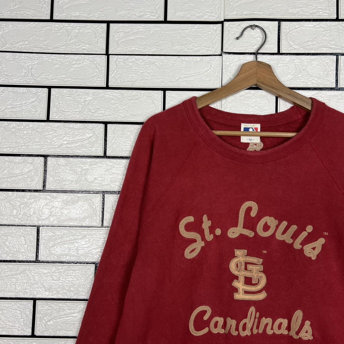 MLB St Louis Cardinals Big Logo Crewneck Sweatshirt #4020-C183 Size US M / EU 48-50 / 2 - 4 Thumbnail