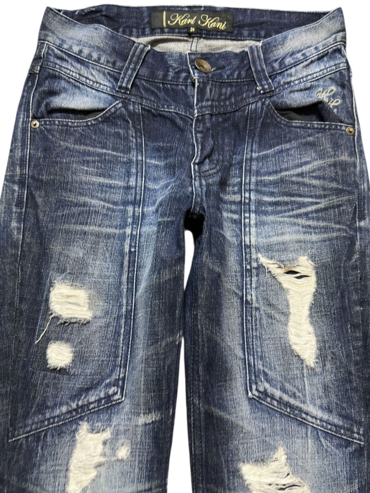 Karl Kani Vintage Karl Kani King Of Black Grunge Denim Size US 30 / EU 46 - 2 Thumbnail