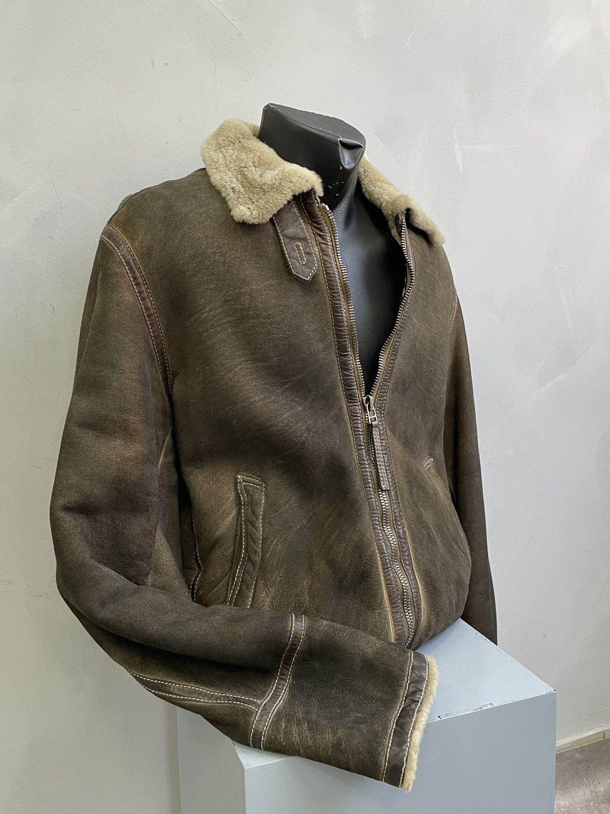 14th Addiction B 2 shearling leather fur military jacket if six was nine Size US M / EU 48-50 / 2 - 5 Thumbnail