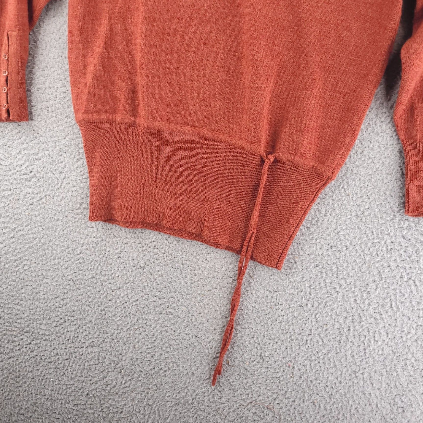 Vintage Sarah Spencer Sweater Womens Small Orange Merion Wool Turtleneck Size S / US 4 / IT 40 - 2 Thumbnail
