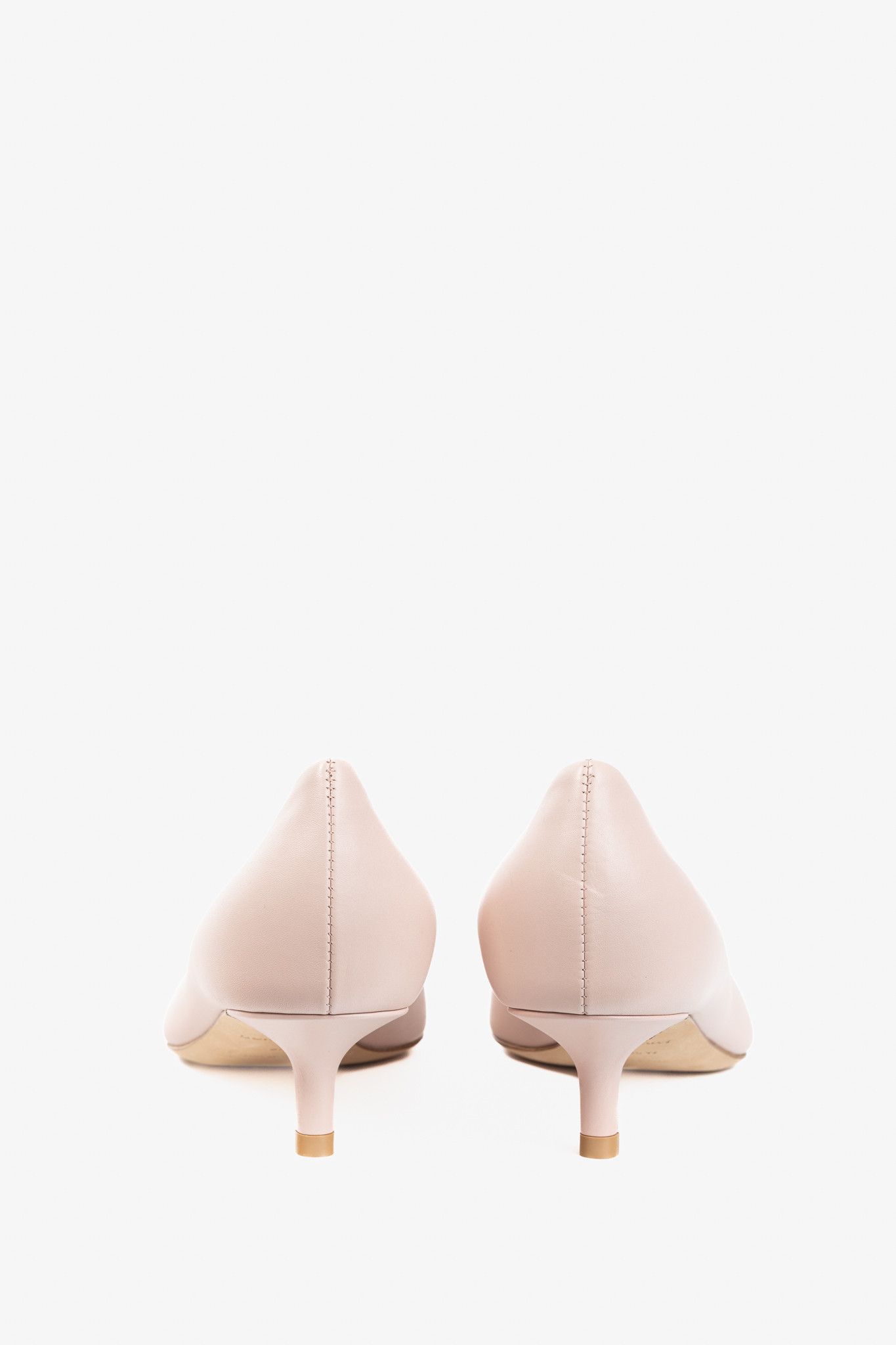 Burberry Burberry Ezra 40 Pink Leather TB-Monogram Pointed-Toe Pumps Size US 5.5 / IT 35.5 - 3 Thumbnail