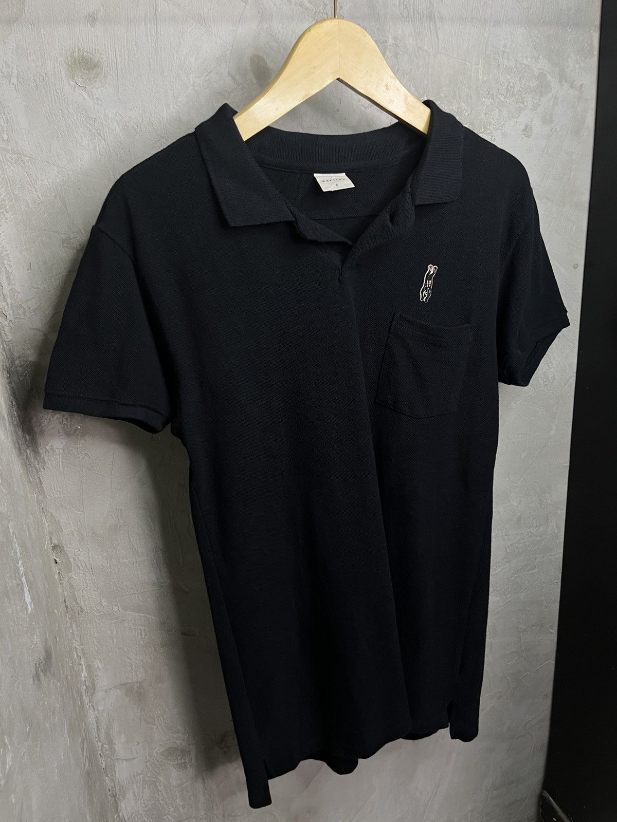 Kapital Kapital Inc Ski Embroidery Logo Black Polo Shirt Size US M / EU 48-50 / 2 - 4 Thumbnail