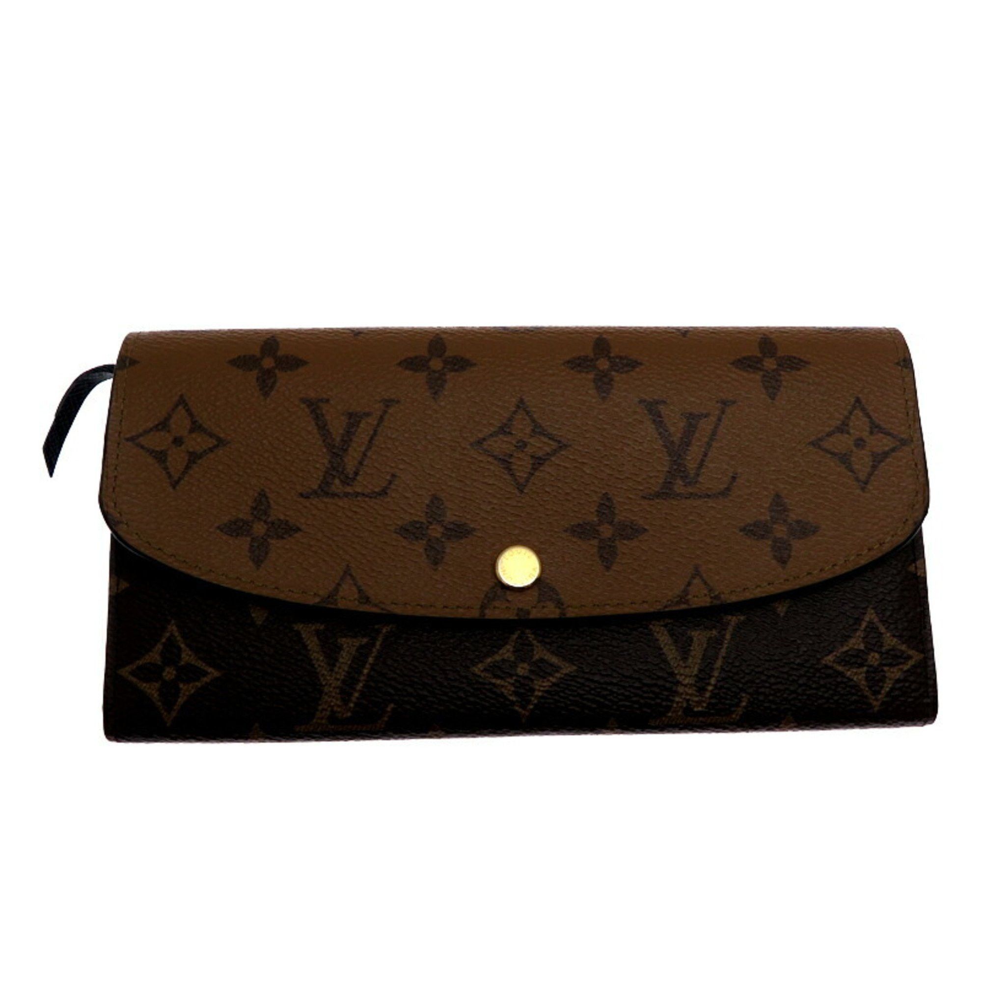 Louis Vuitton Louis Vuitton Portefeuille Emily Women's Long Wallet M82157 Monogram Reverse Brown Size ONE SIZE - 1 Thumbnail