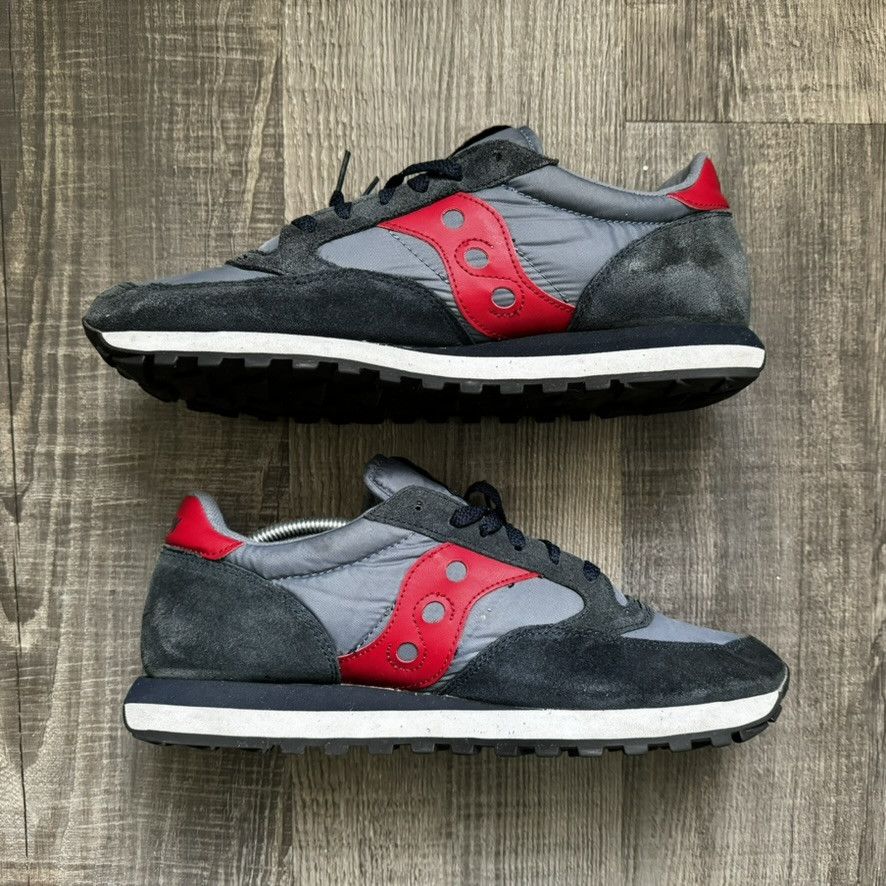 Saucony × Vintage SAUCONY • Jazz Original "Navy & Red" (12M) Size US 12 / EU 45 - 4 Thumbnail