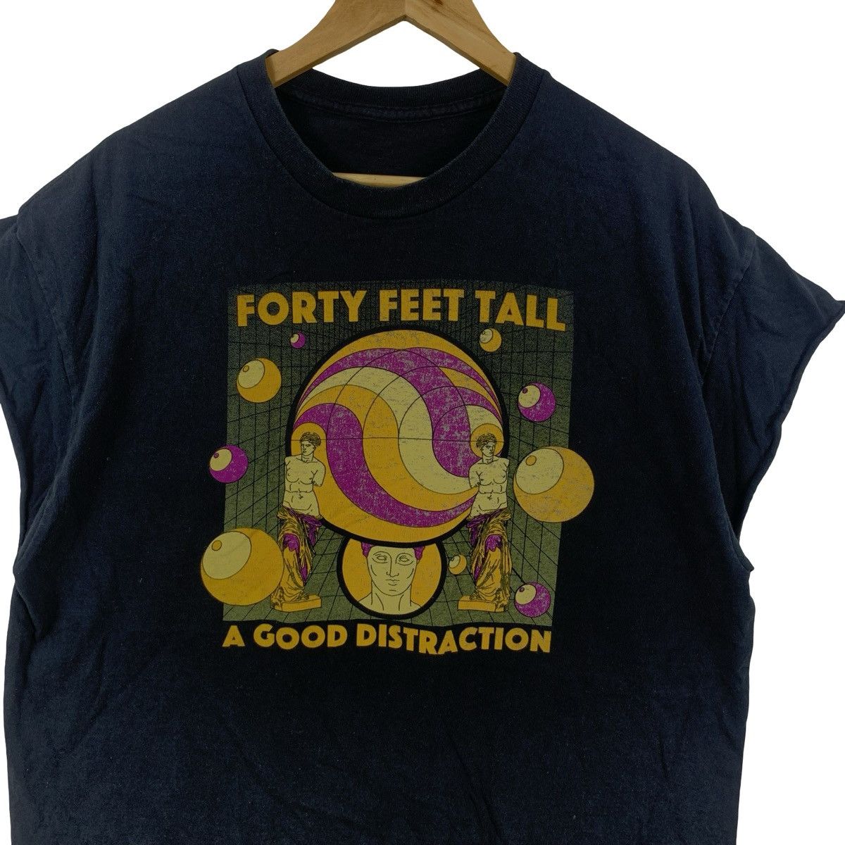 Band Tees FORTY FEET TALL Album A Good Distraction Indie Rock Band Size US L / EU 52-54 / 3 - 6 Thumbnail