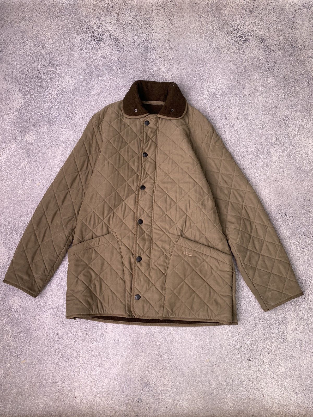 Barbour × Vintage Vintage Barbour Microfibre Polarquilt T Long Quilted Jacket Size US M / EU 48-50 / 2 - 2 Thumbnail