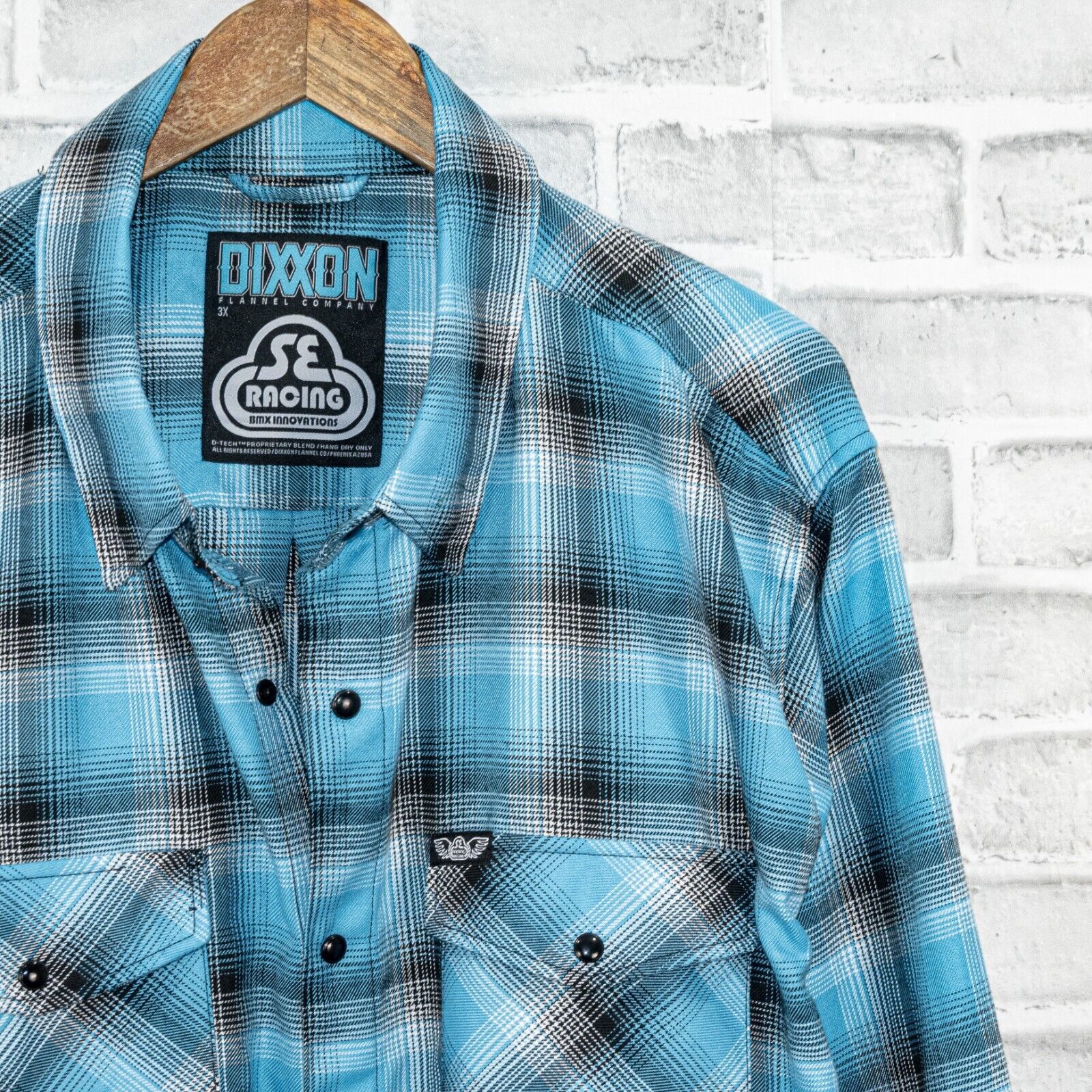 Dixxon DIXXON Flannel x SE Racing BMX Button up Flannel Shirt blue Size US XXL / EU 58 / 5 - 6 Thumbnail