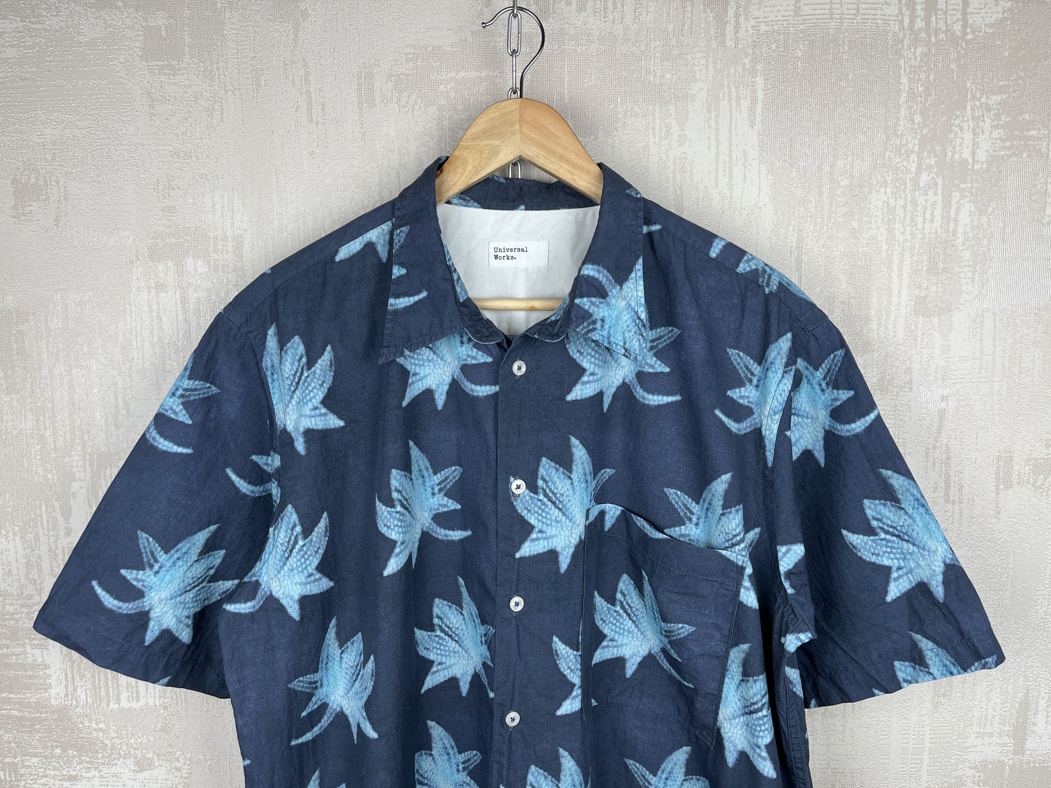 Japanese Brand Universal Works Aloha Hawaiian Leaf Shirt Short Sleeve Size US XL / EU 56 / 4 - 1 Thumbnail