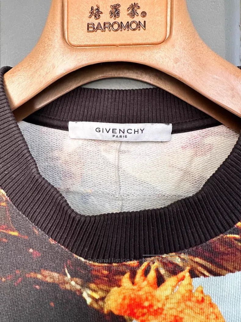 Givenchy Givenchy Flame Printed Full Print Hoodie Size US S / EU 44-46 / 1 - 3 Thumbnail
