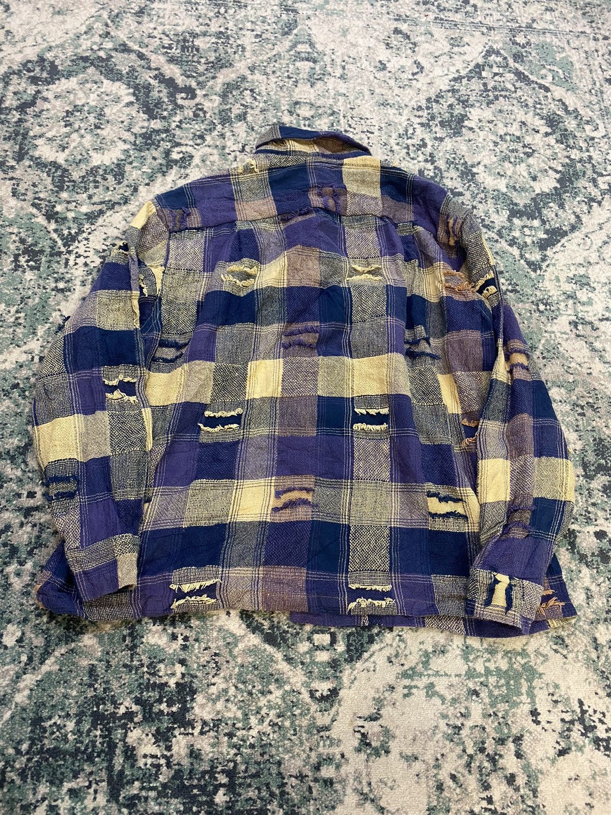 Sugar Cane Sugar Cane Sashiko Boro Patchwork Pocket Shirt Size US M / EU 48-50 / 2 - 20 Thumbnail