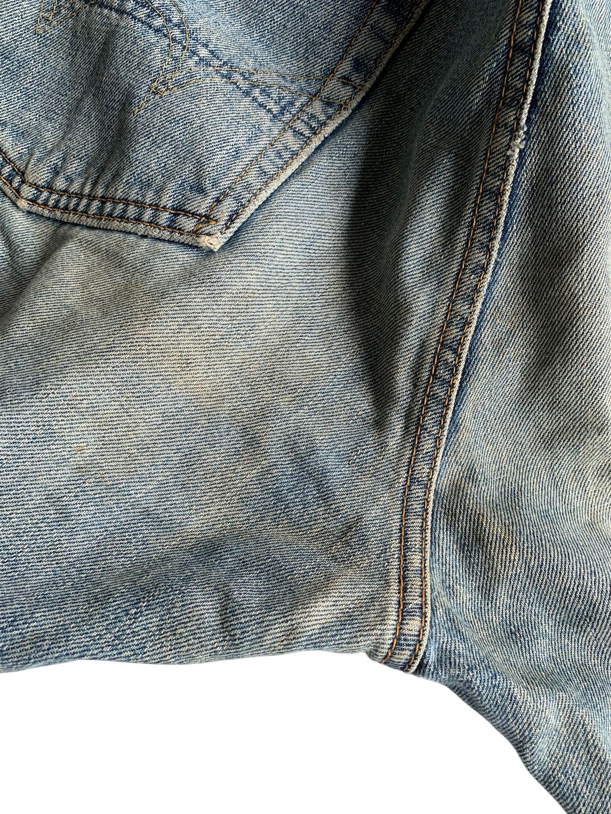 Kapital VINTAGE EDWIN 505 BAGGY SELVEDGE FADED DISTRESSED DENIM Size US 33 - 18 Thumbnail