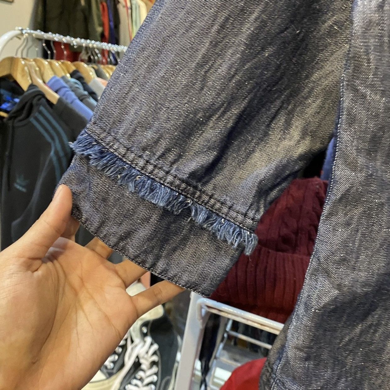 Kansai Yamamoto Archive Kansai Bis Cropped Denim Work Jacket Size S / US 4 / IT 40 - 6 Thumbnail