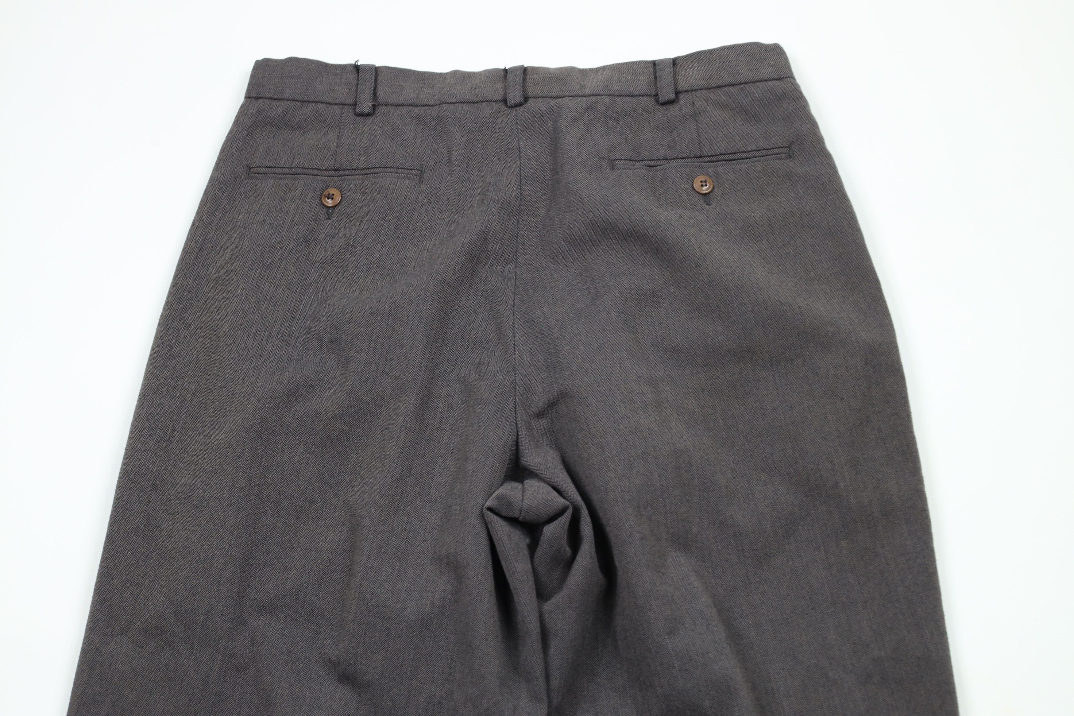 Vintage Vintage 90s Streetwear Wide Leg Herringbone Chino Pants Size US 34 / EU 50 - 11 Thumbnail