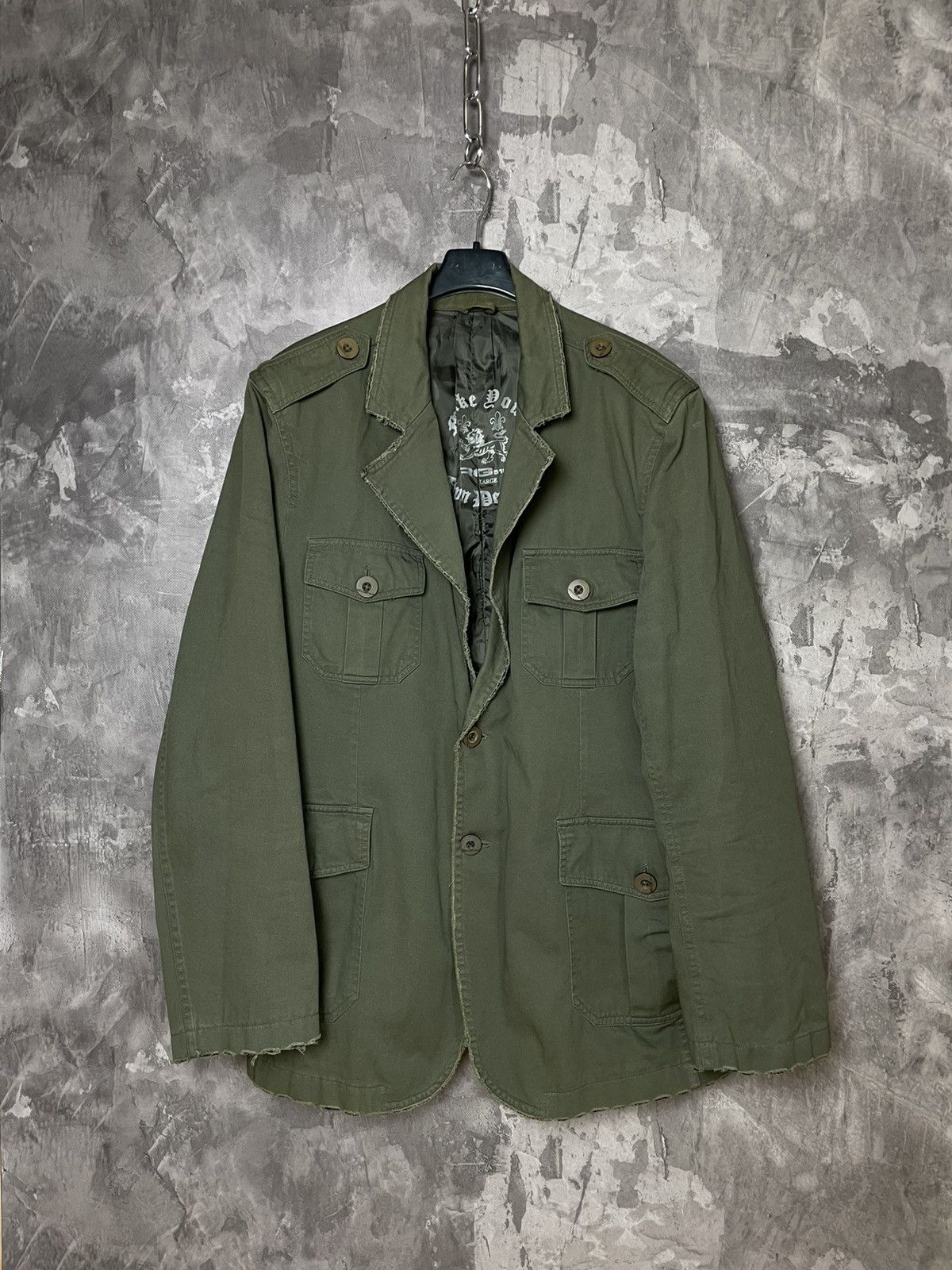 Japanese Brand × Vintage Vintage Big Logo American Retro 90s Blazer Cotton Jacket Size US L / EU 52-54 / 3 - 1 Thumbnail