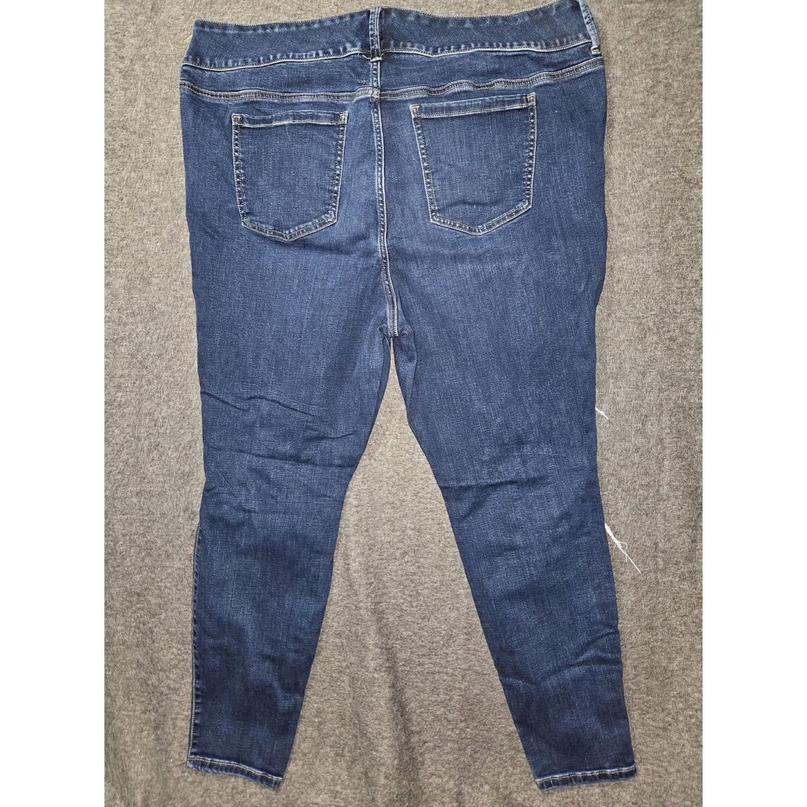Torrid Torrid Jeans Womens 22R Jegging Dark Wash Blue High Rise Distressed Stretch Denim Jeans Slim Jegging Size 40" / US 18 - 6 Thumbnail
