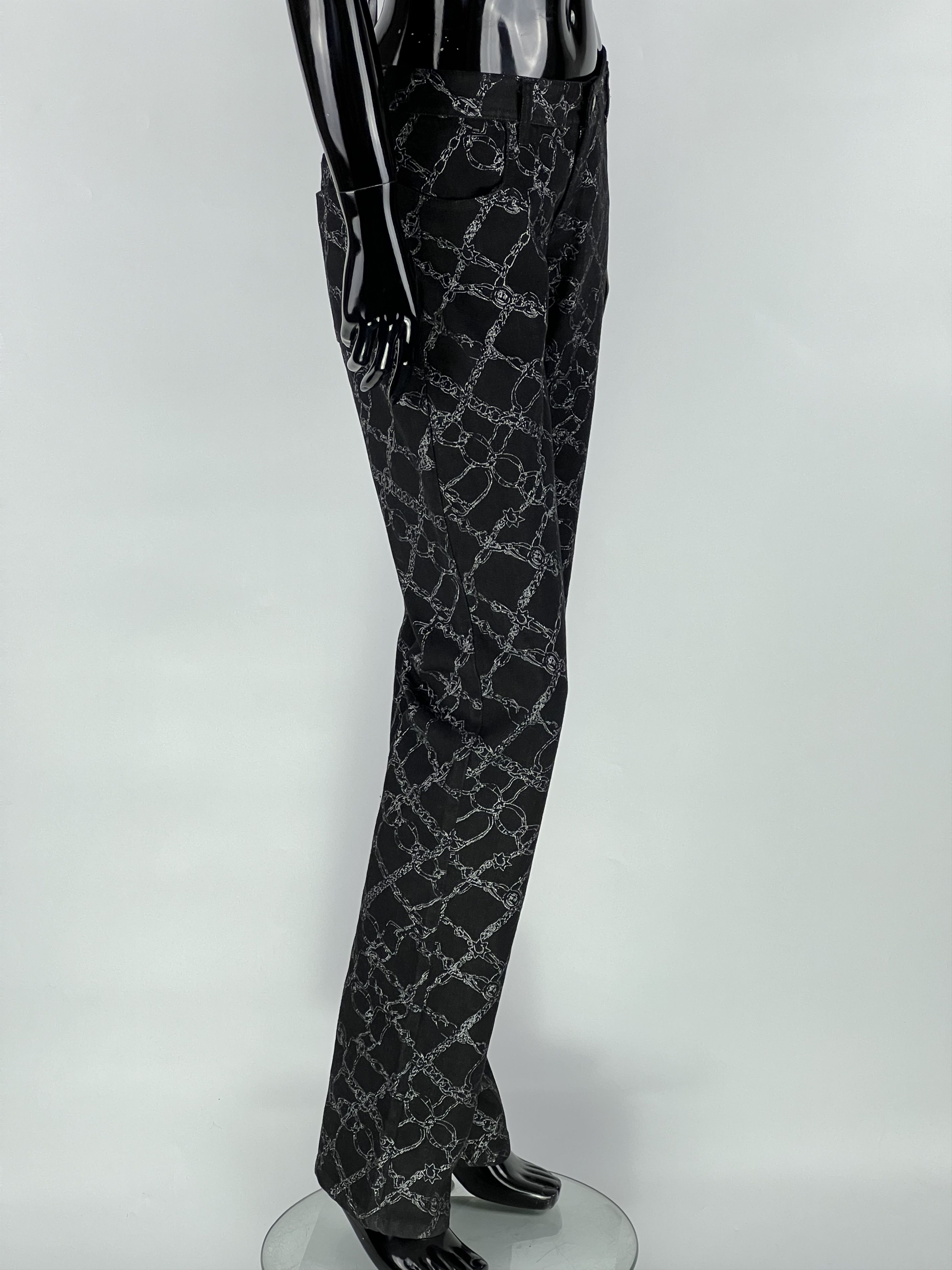 Costume National CNC Costume National Chain Full Print Jeans Denim Pants Size 30" / US 8 / IT 44 - 4 Thumbnail