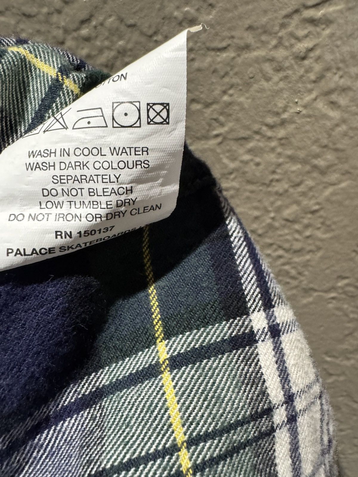 Palace Palace Lumberyak Flannel Green Navy Embridered Back Logo Med Size US M / EU 48-50 / 2 - 11 Thumbnail