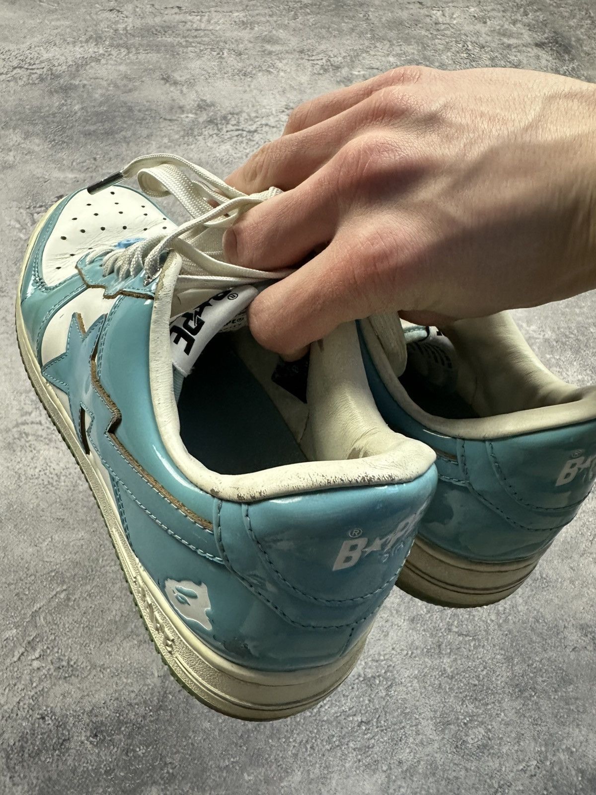 Bape A Bathing Ape Bape Sta Blue White Sneakers size 8.5 Size US 8.5 / EU 41-42 - 23 Thumbnail
