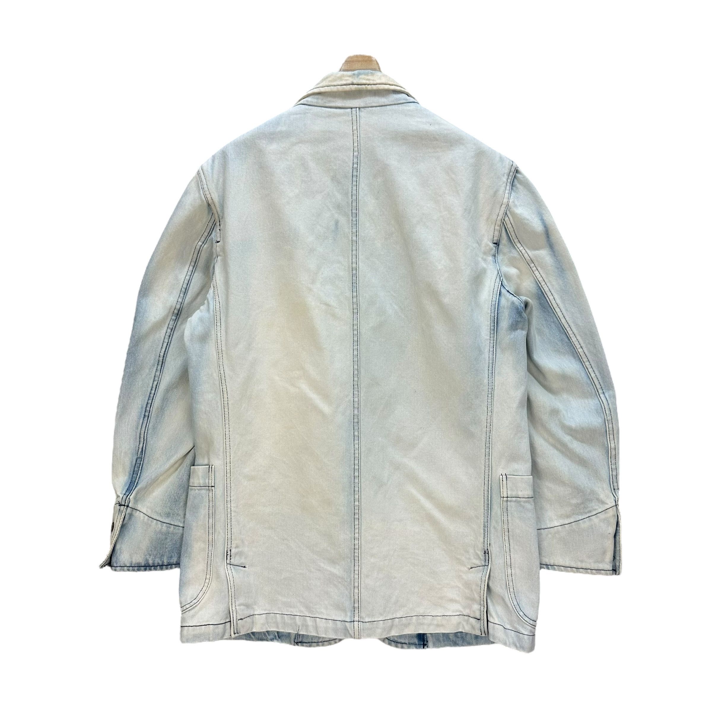 Vintage Valentino Garavani Jeans Washed Denim Casual Jacket #A7-0173 Size US M / EU 48-50 / 2 - 17 Thumbnail