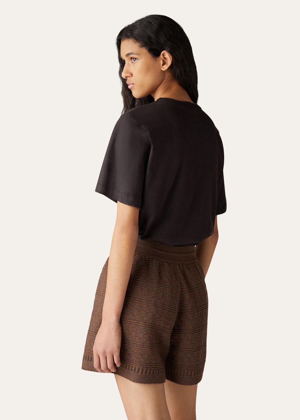 Loro Piana o1srvl11e0824 Hawke’S Short Sleeve T-Shirt in Black Size XS / US 0-2 / IT 36-38 - 3 Thumbnail