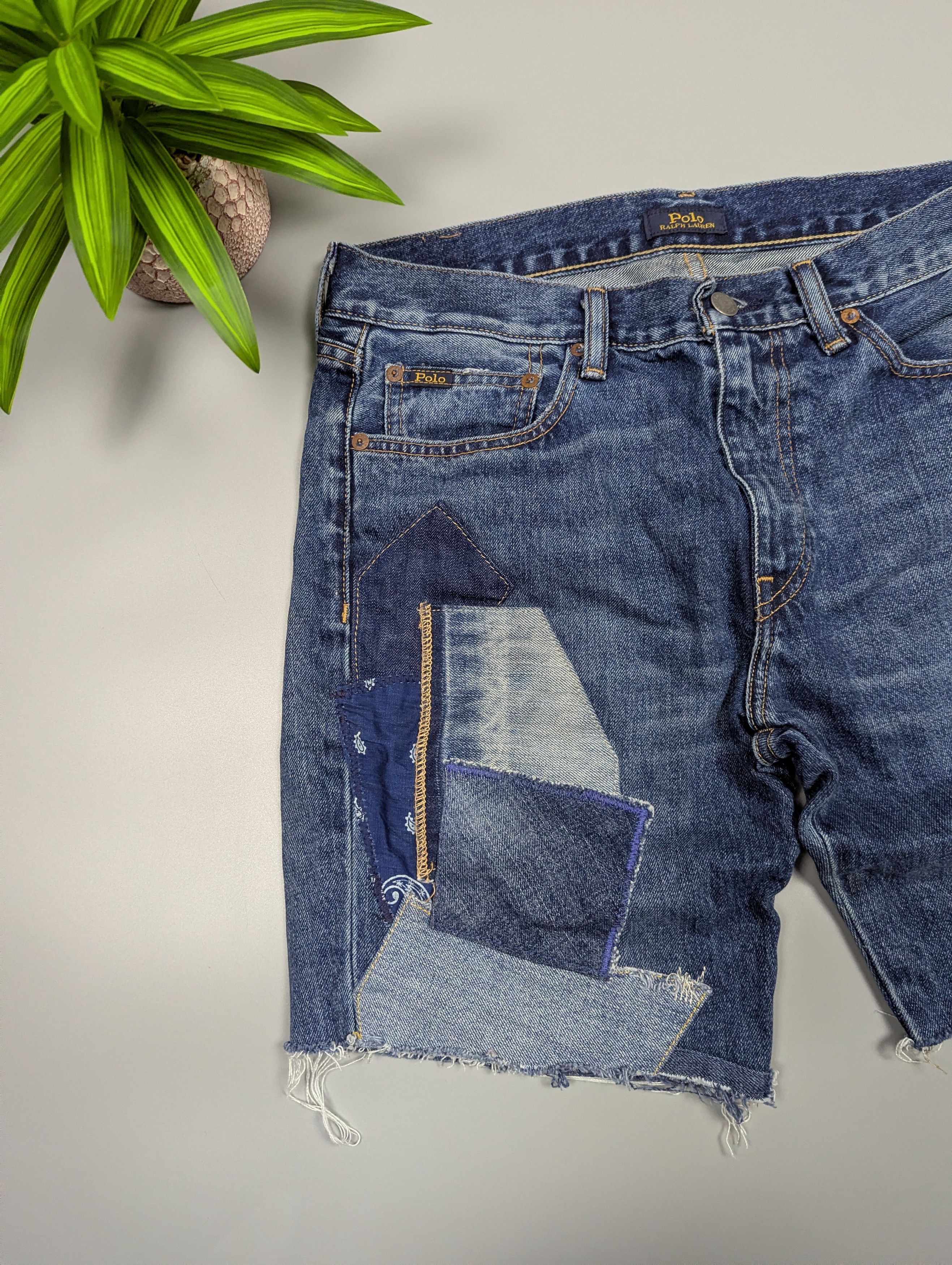 Polo Ralph Lauren Polo Ralph Lauren Avery Boyfriend Shorts Patchwork Size 22" - 6 Thumbnail