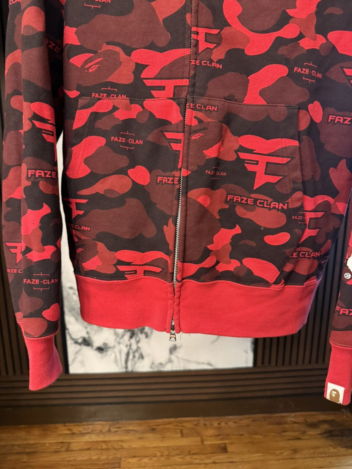 Bape BAPE x FAZE CLAN FULL ZIP HOODIE RED LARGE Size US L / EU 52-54 / 3 - 5 Thumbnail