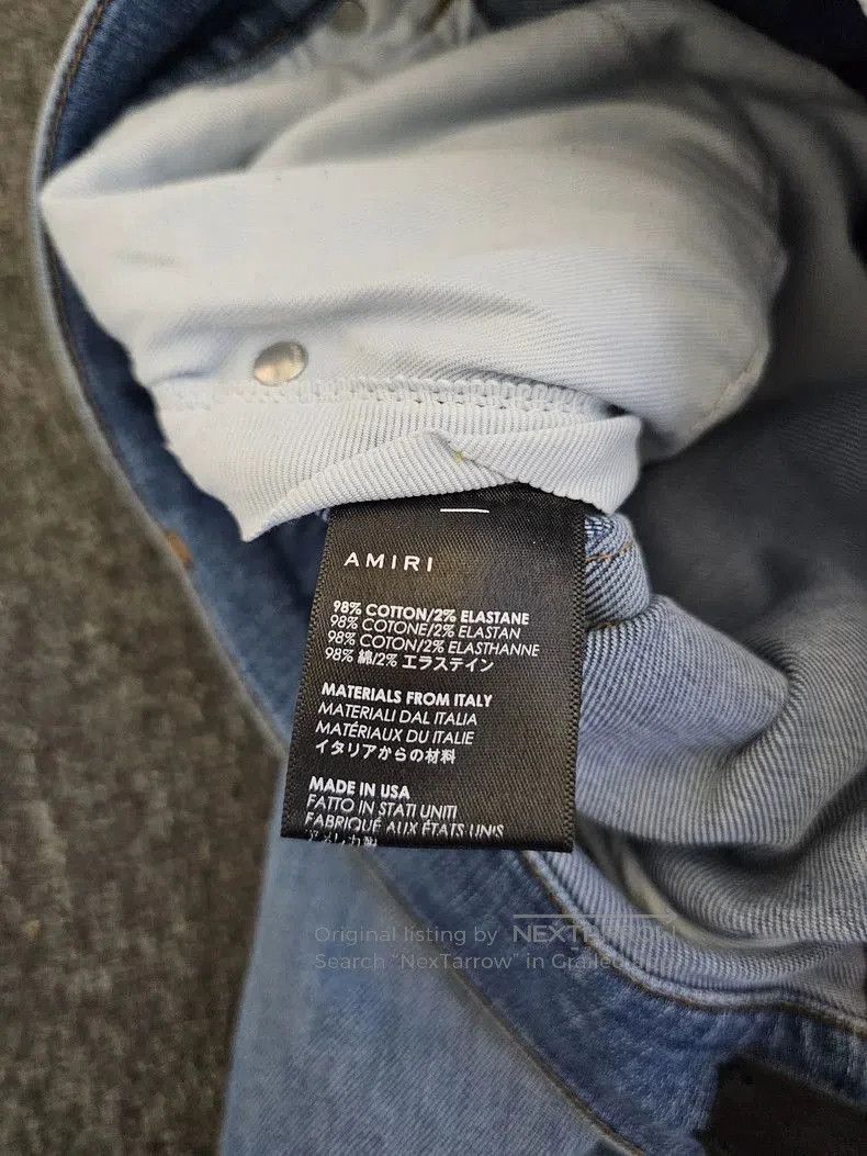 Amiri Amiri Distressed Denim Jeans. Size US 33 - 8 Thumbnail