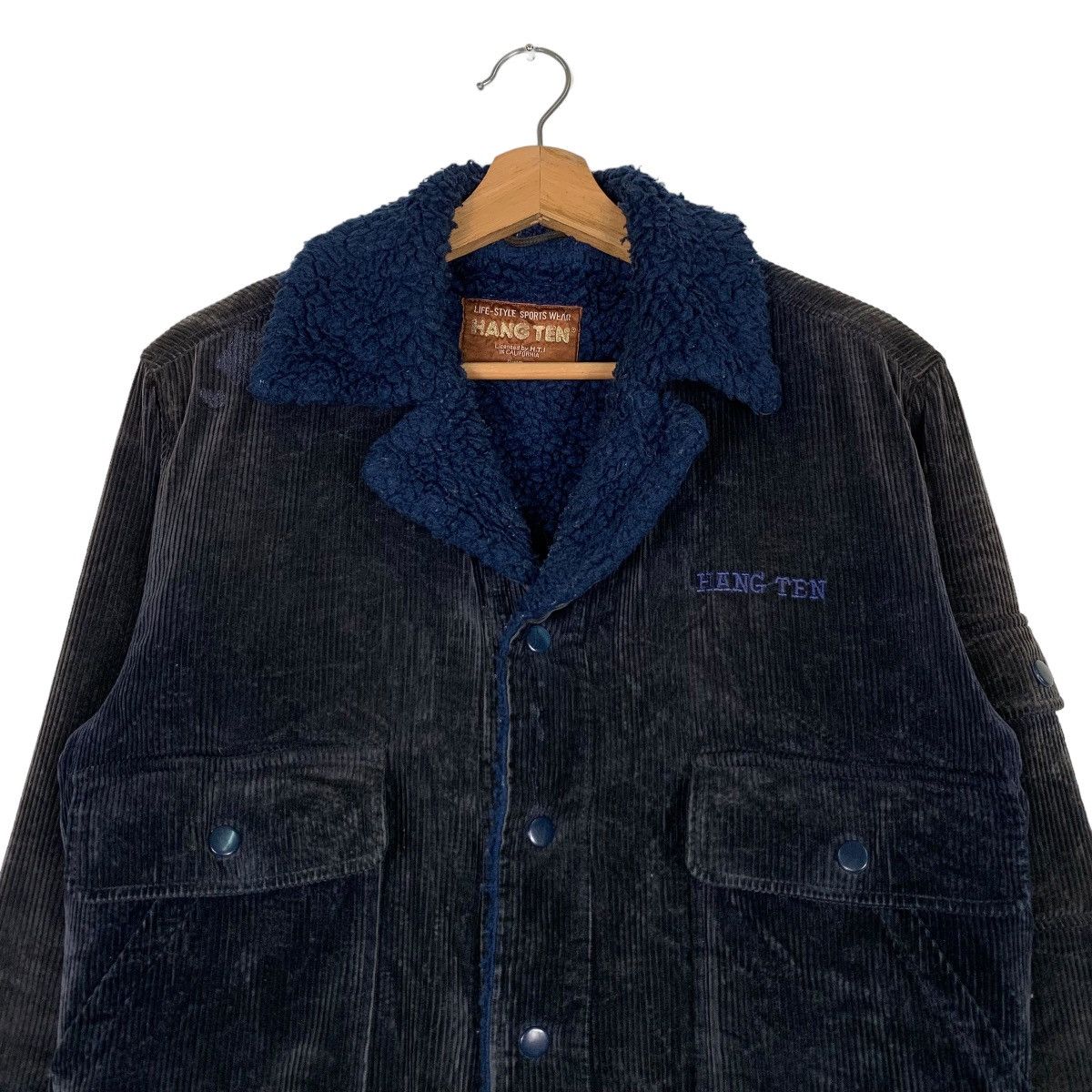 Hang Ten 70's HANG TEN Corduroy Sherpa Double Collar Jacket #0654-C30 Size US S / EU 44-46 / 1 - 2 Thumbnail