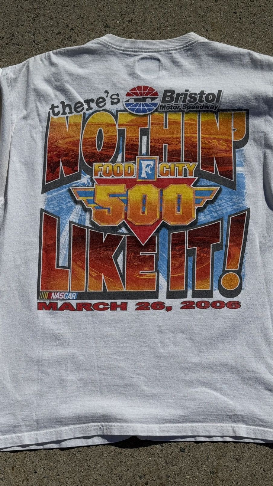 NASCAR × Vintage Vintage NASCAR Tee "FOOD City 500" Size US XL / EU 56 / 4 - 6 Thumbnail