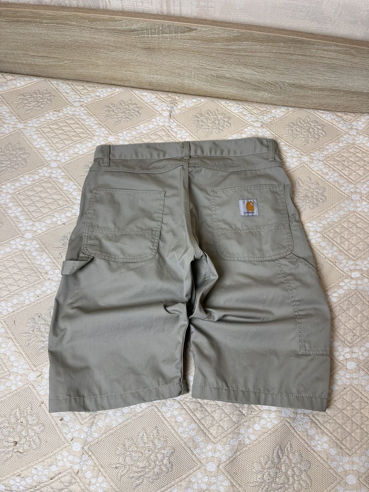 Carhartt 🔥 Carhartt Fort Bermuda Cargo Shorts Logo Work Y2K Vintage Size US 33 - 1 Thumbnail