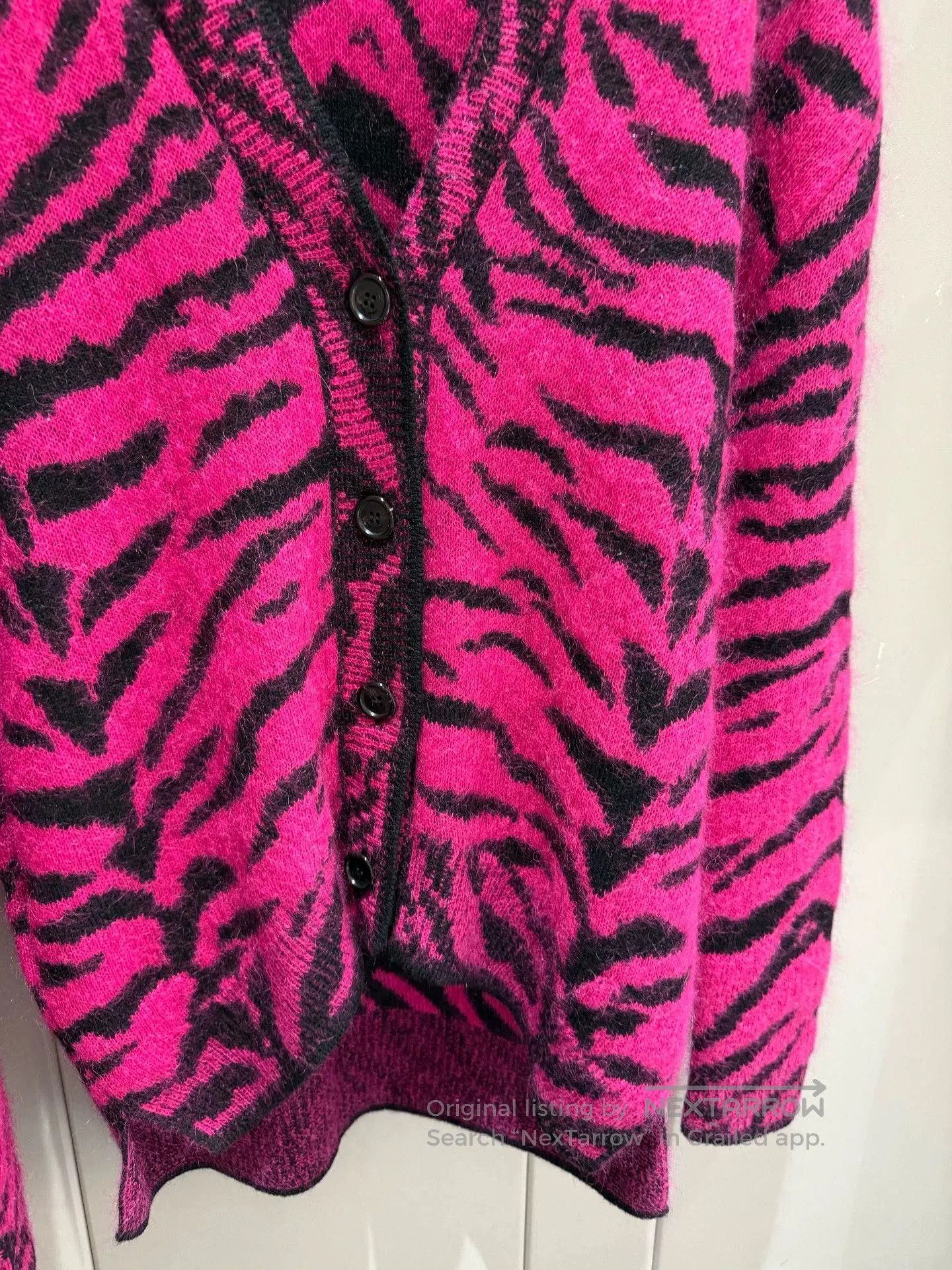 Saint Laurent Paris SAINT LAURENT Long-Sleeve Knit Cardigan. Size XS / US 0-2 / IT 36-38 - 4 Thumbnail
