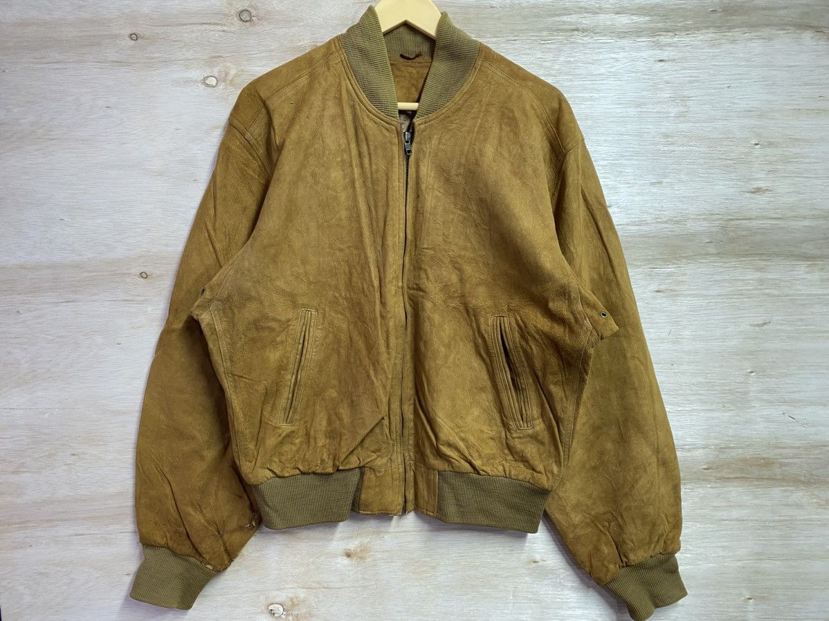Coach Vintage Coach Suede Leather Bomber Jacket Made in USA Brown Size US S / EU 44-46 / 1 - 1 Thumbnail