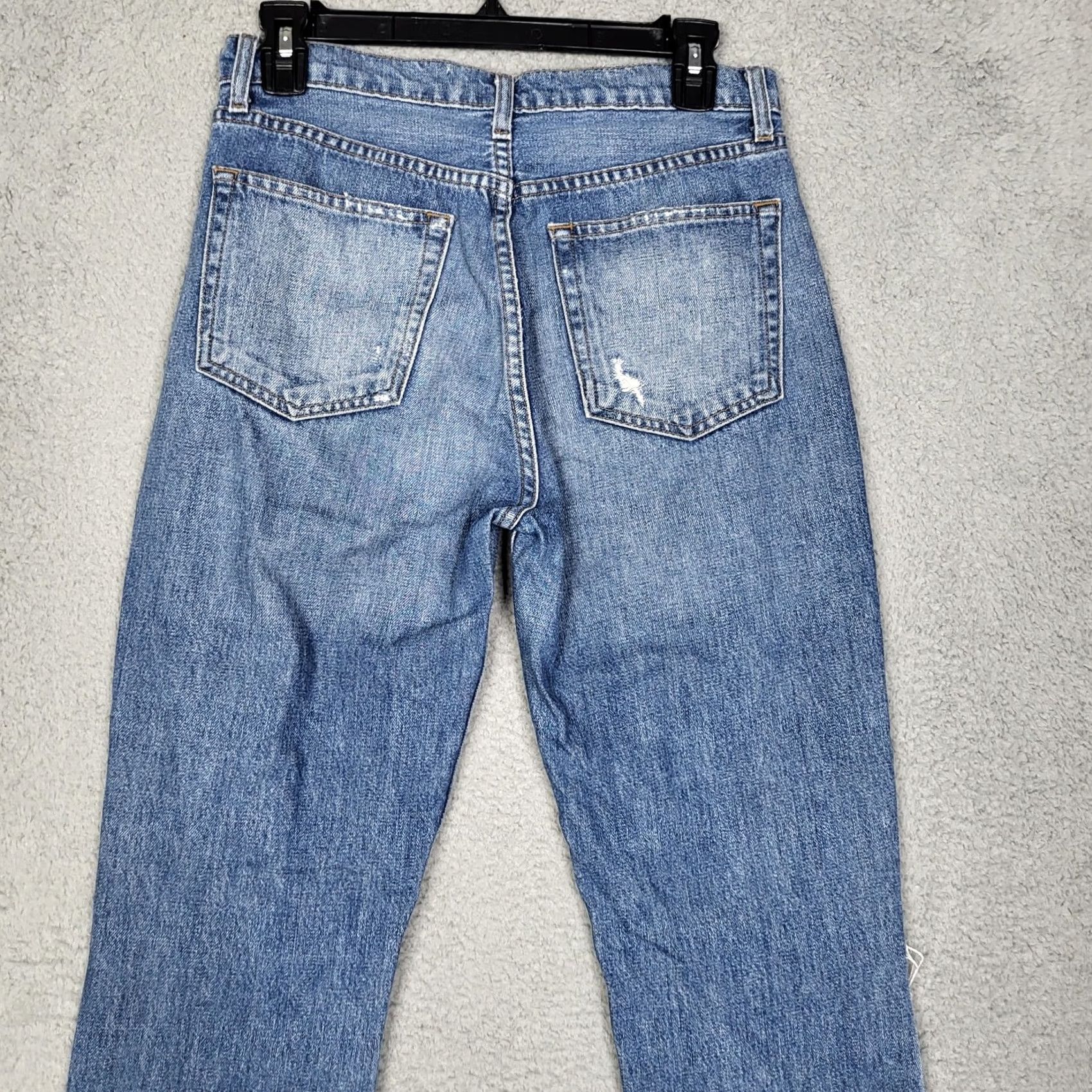 Reformation Reformation Jeans Main Rise Cigarette Wash Size 27 Blue Regular Size 27" / US 4 / IT 40 - 4 Thumbnail