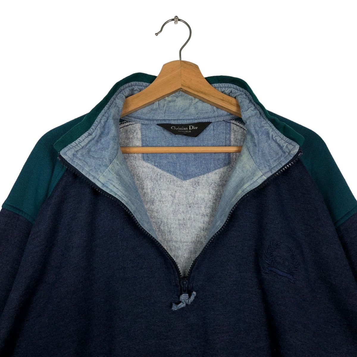 Christian Dior Monsieur Vintage Collar Sweatshirt Pull Over Christian Dior Monsiuer Size US XL / EU 56 / 4 - 9 Thumbnail