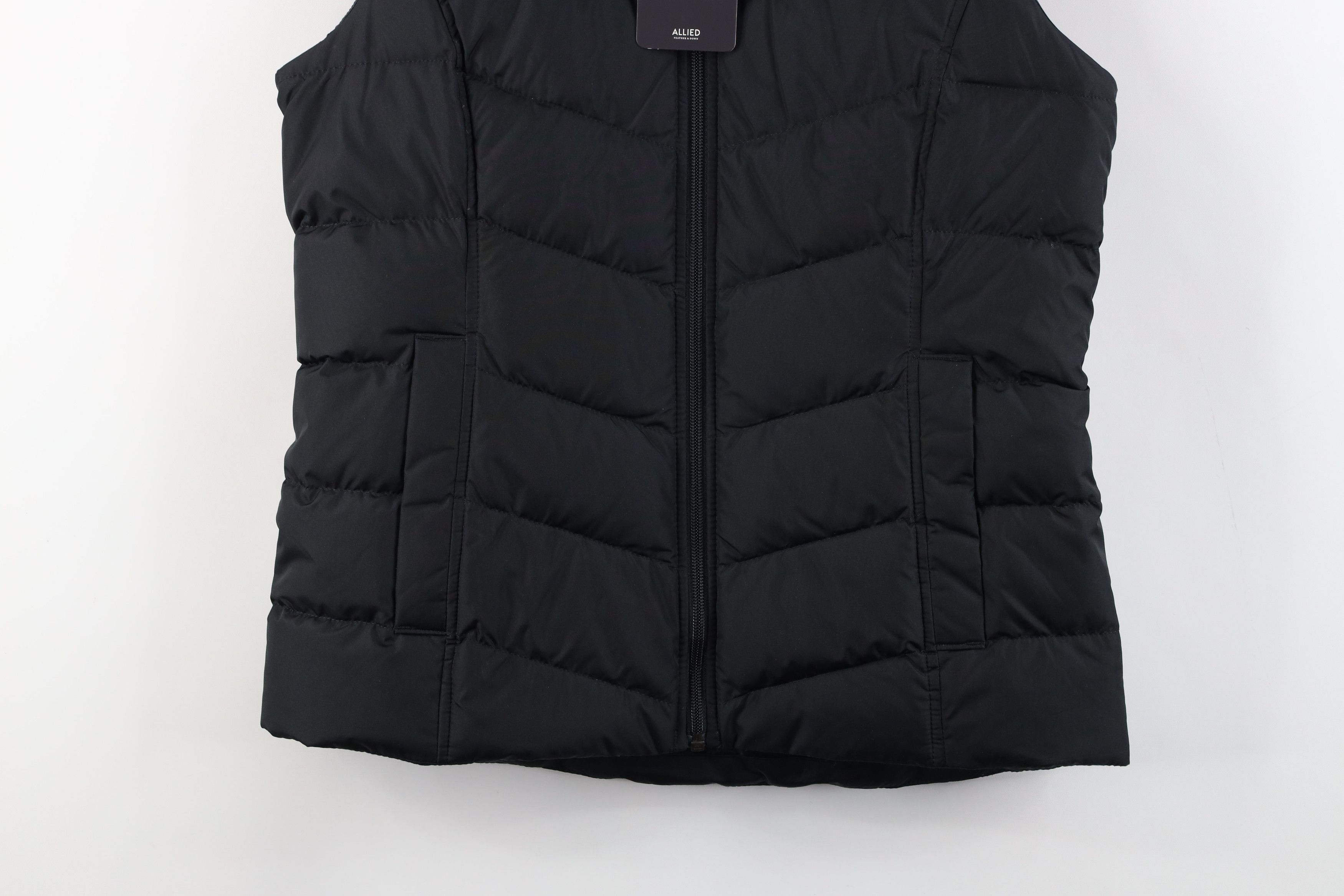 Lands' End × Vintage New Lands End Duck Down 600 Fill Puffer Vest Jacket Black Size XS / US 0-2 / IT 36-38 - 3 Thumbnail