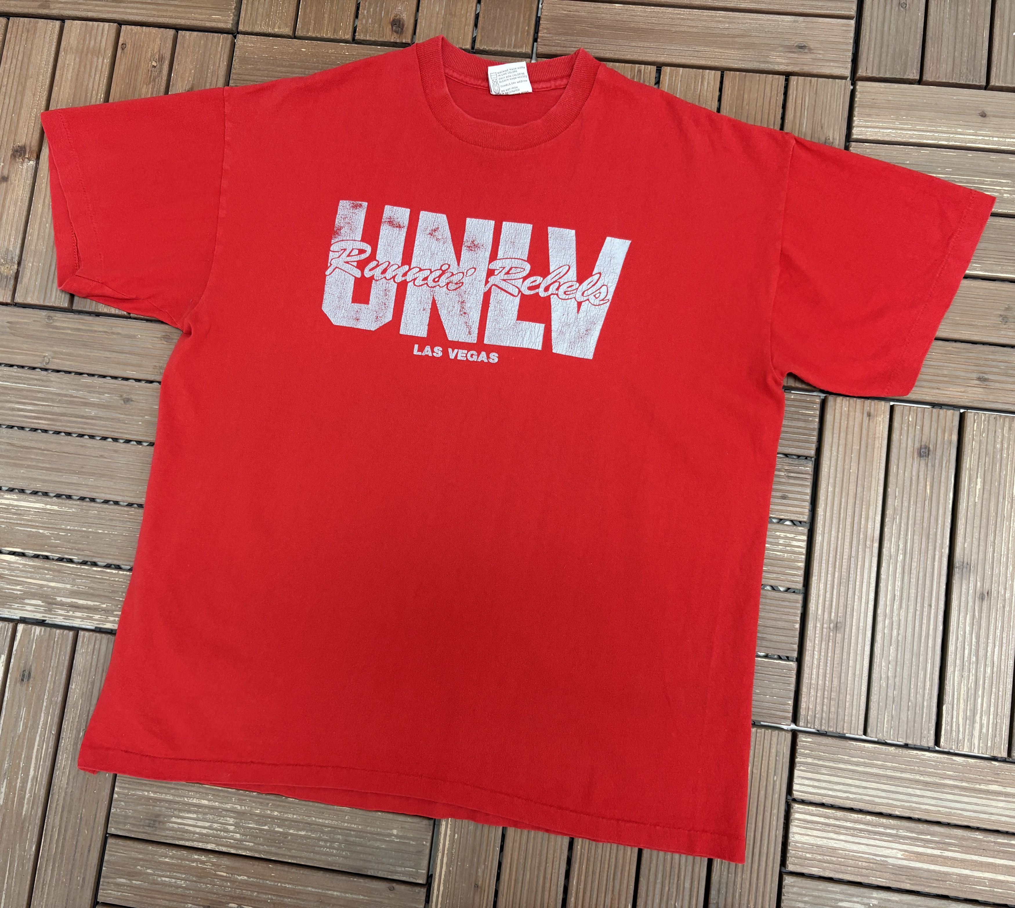 Vintage University of Nevada Las Vegas UNLV Runnin' Rebels Vtg Tee Size US XL / EU 56 / 4 - 3 Thumbnail