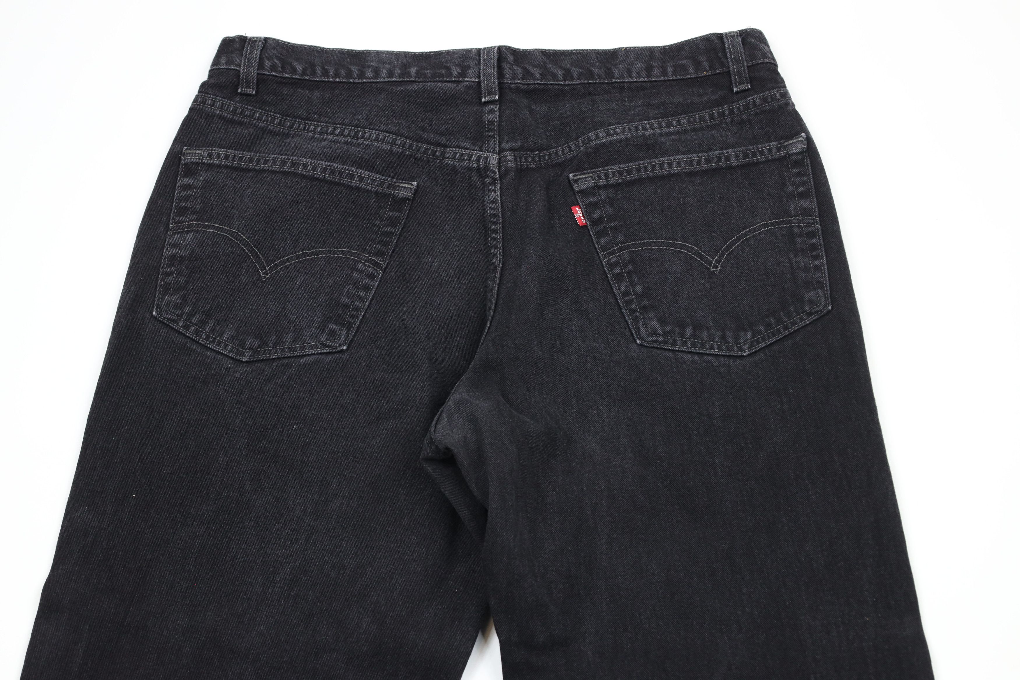 Levi's × Vintage Vintage 90s Levis 550 Relaxed Fit Denim Jeans Black Cotton Size US 38 / EU 54 - 8 Thumbnail