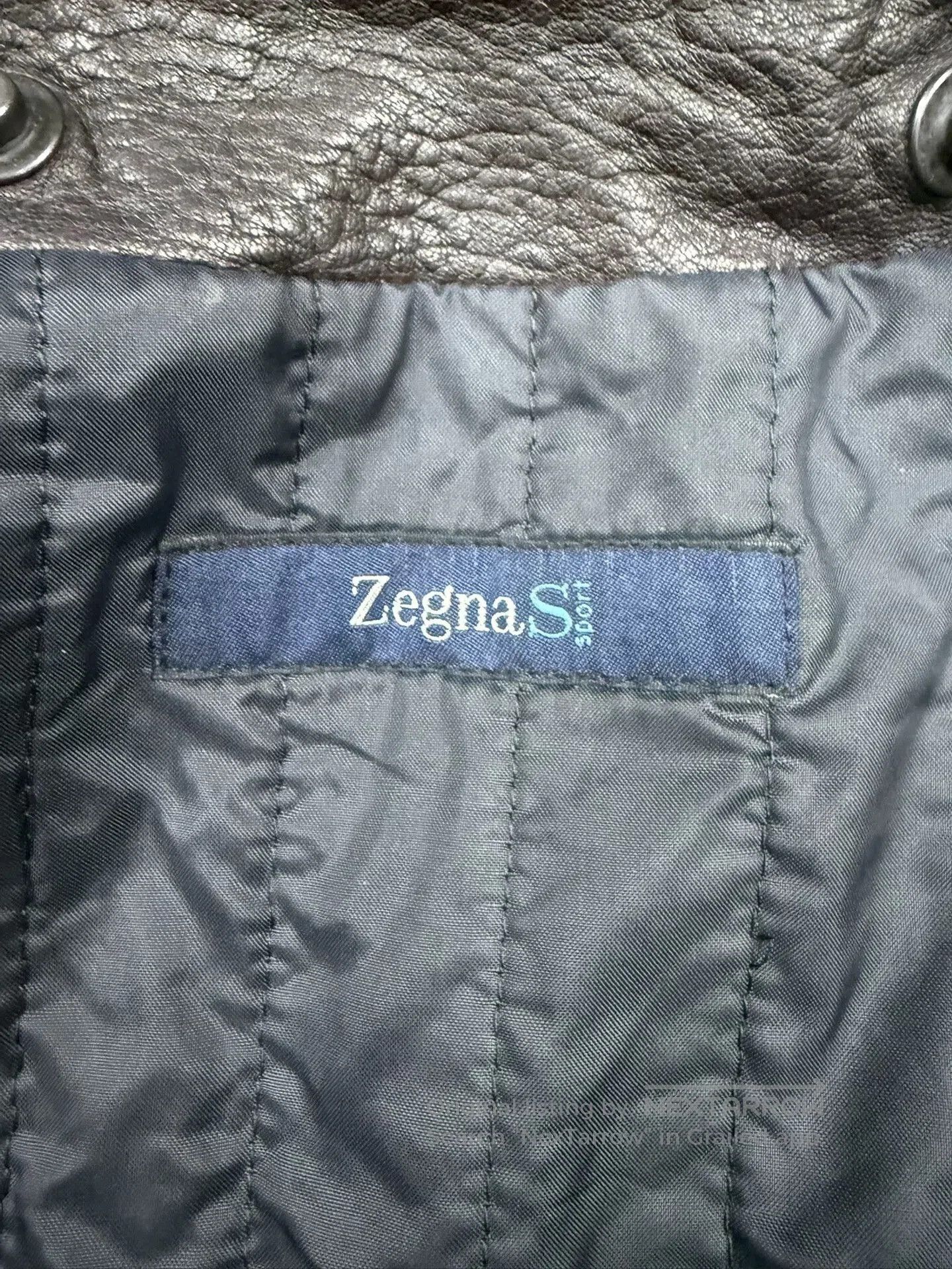 Ermenegildo Zegna Zegna Men's Leather Jacket Business Casual. Size US L / EU 52-54 / 3 - 4 Thumbnail
