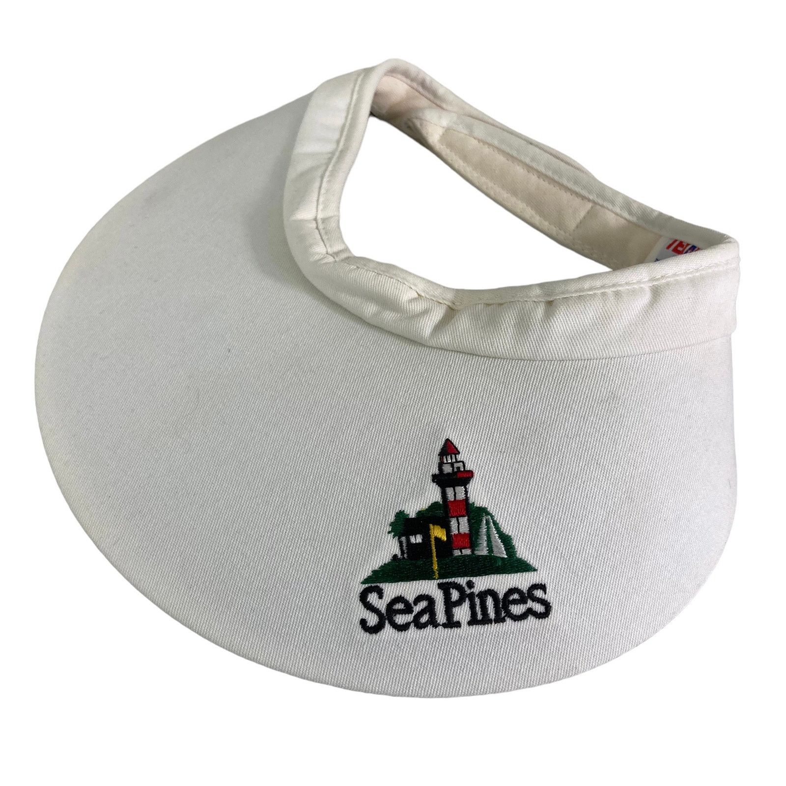 Vintage VTG Sea Pines Resort Hilton Head Golf Visor Hat White Size ONE SIZE - 1 Thumbnail