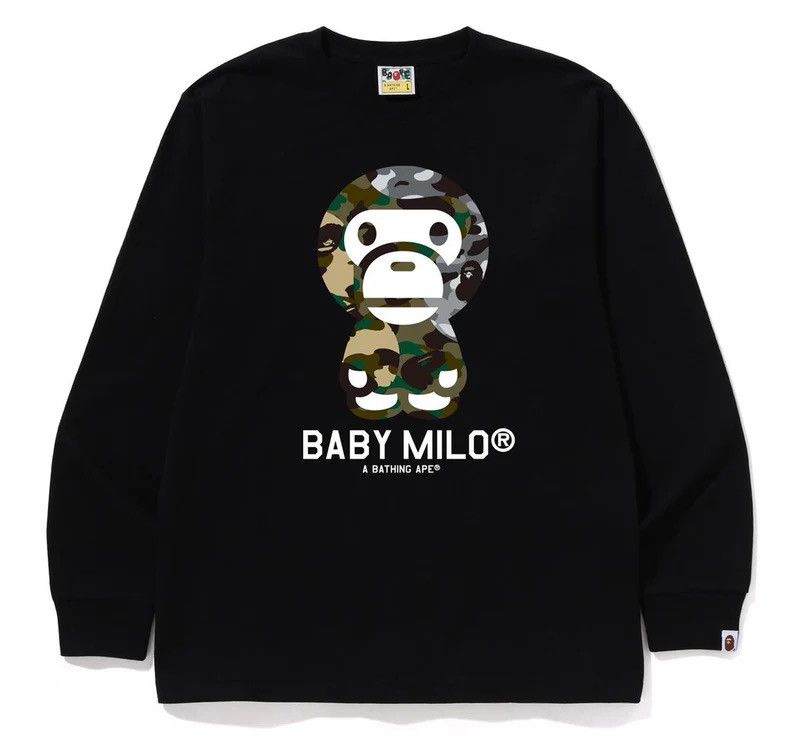 Bape Bape Baby Milo LS Tee Size ONE SIZE - 1 Thumbnail