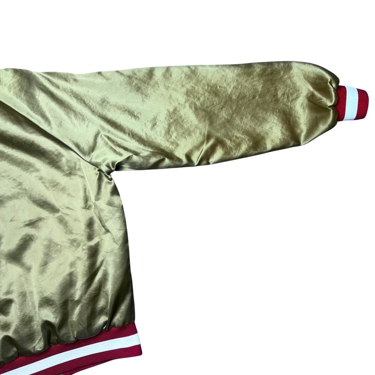 NFL San Francisco 49ers Chalk Line Plain Back Satin Jacket