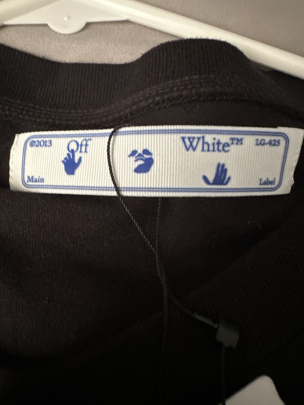 Off-White Off-White Agreement Short-Sleeve Slim Tee 'Black/White' Size US XL / EU 56 / 4 - 3 Thumbnail