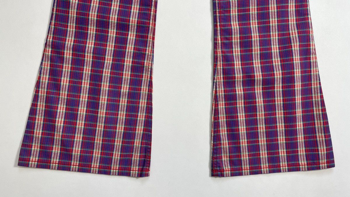 Comme des Garcons S/S 05 Punk Madras Check Flared Pants Size US 32 / EU 48 - 8 Thumbnail