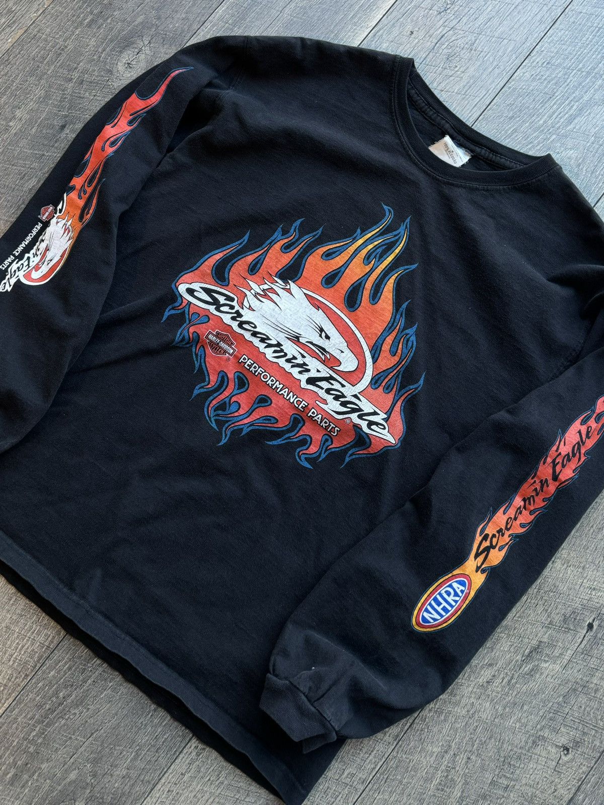 Vintage Vintage Harley Davidson Screaming Eagle Tee - Medium Size US M / EU 48-50 / 2 - 2 Thumbnail