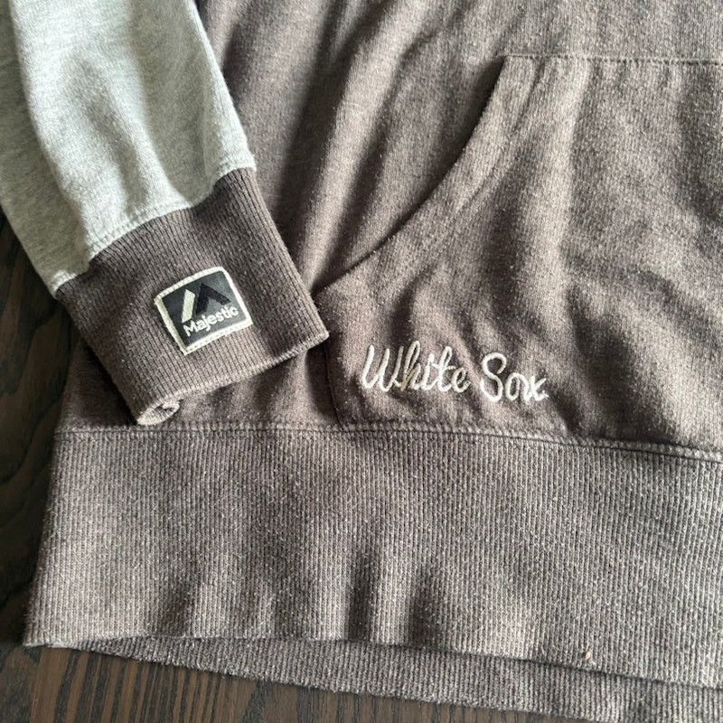 Majestic Majestic Chicago White Sox Mens L Hoodie 1/4 Button Up *Flaw Size US L / EU 52-54 / 3 - 2 Thumbnail