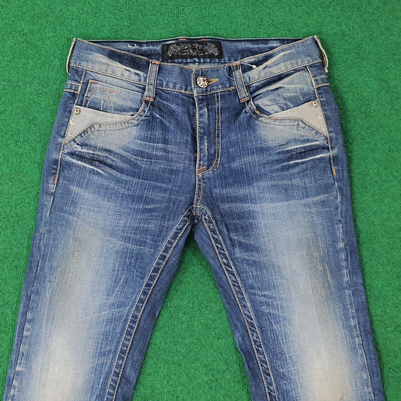 Japanese Brand Vintage Red Pepper Japan Denim Y2k Jeans C258N8 Size US 32 / EU 48 - 5 Thumbnail