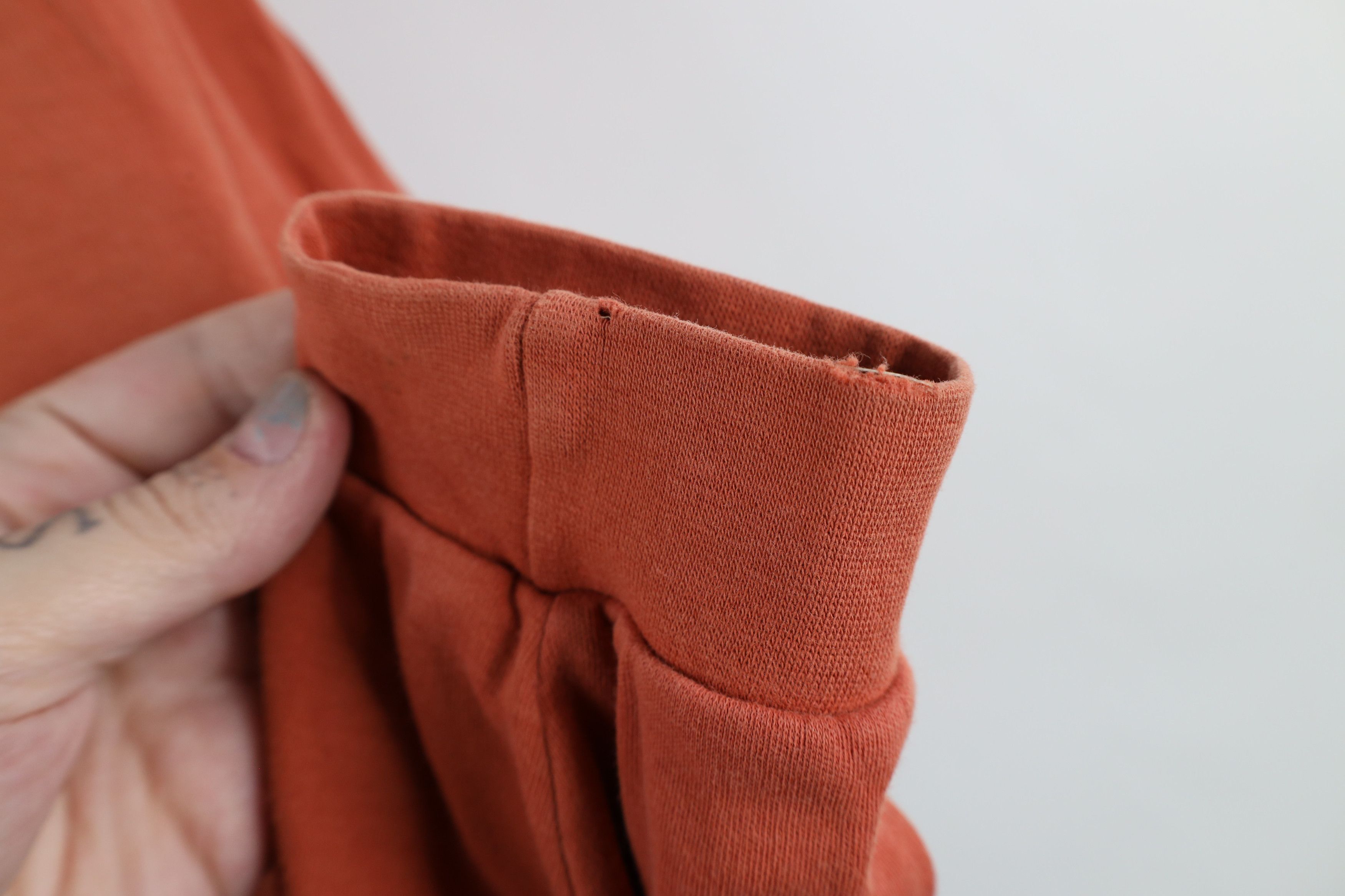 Lands' End × Vintage Vintage 90s Lands End Long Sleeve Rugby Polo Orange USA Size US L / EU 52-54 / 3 - 8 Thumbnail
