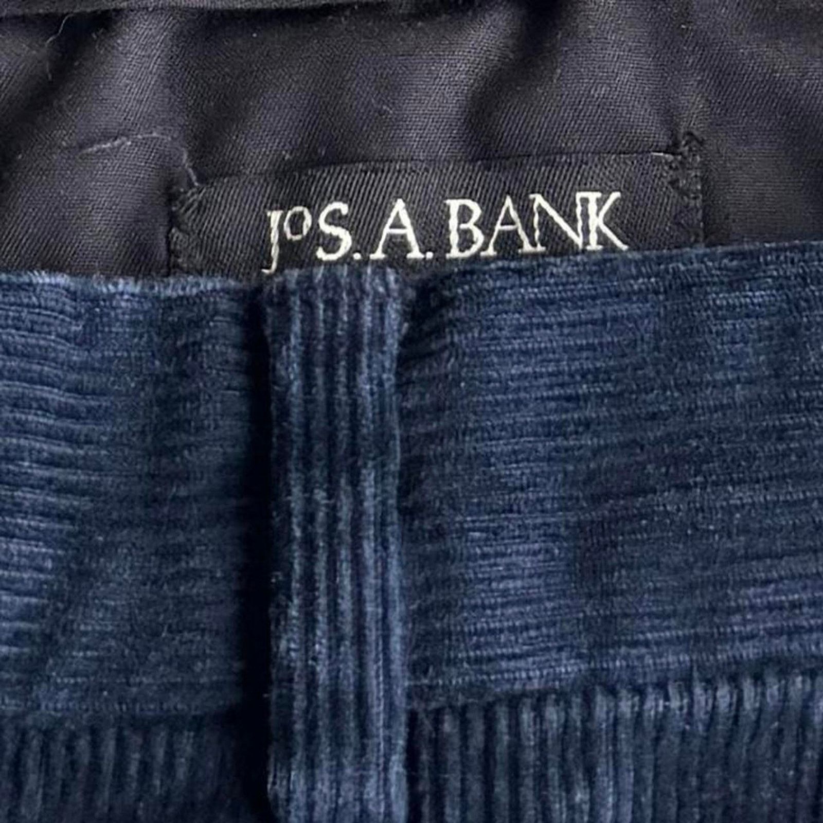 Japanese Brand × Jos. A. Bank Navy Blue Corduroy Essential Dress Pants Size US 36 / EU 52 - 3 Thumbnail